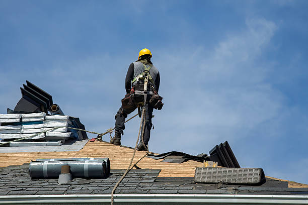 Professional Storm Damage Roof Repair technician working in Millersport, OH